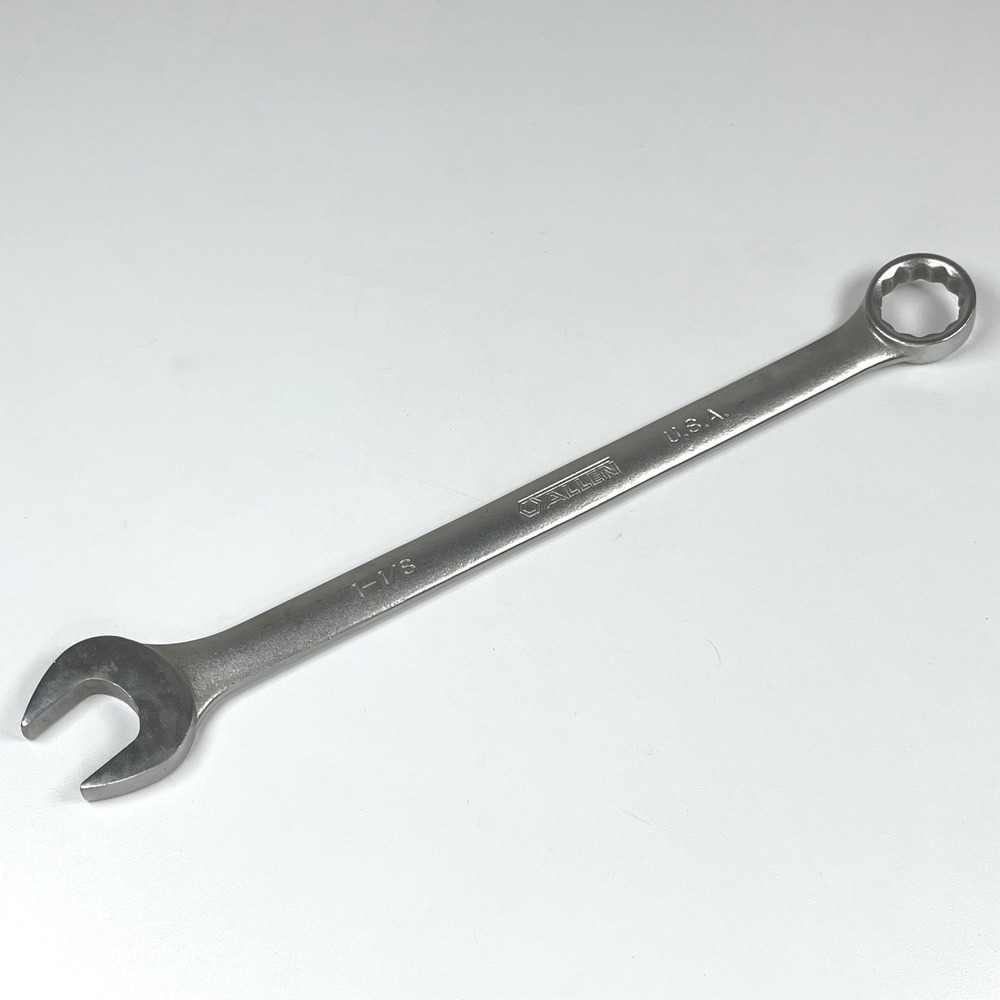 Allen 20220 Combination Wrench 1-1/8 Inch 12 Point Made in USA Steel Tool